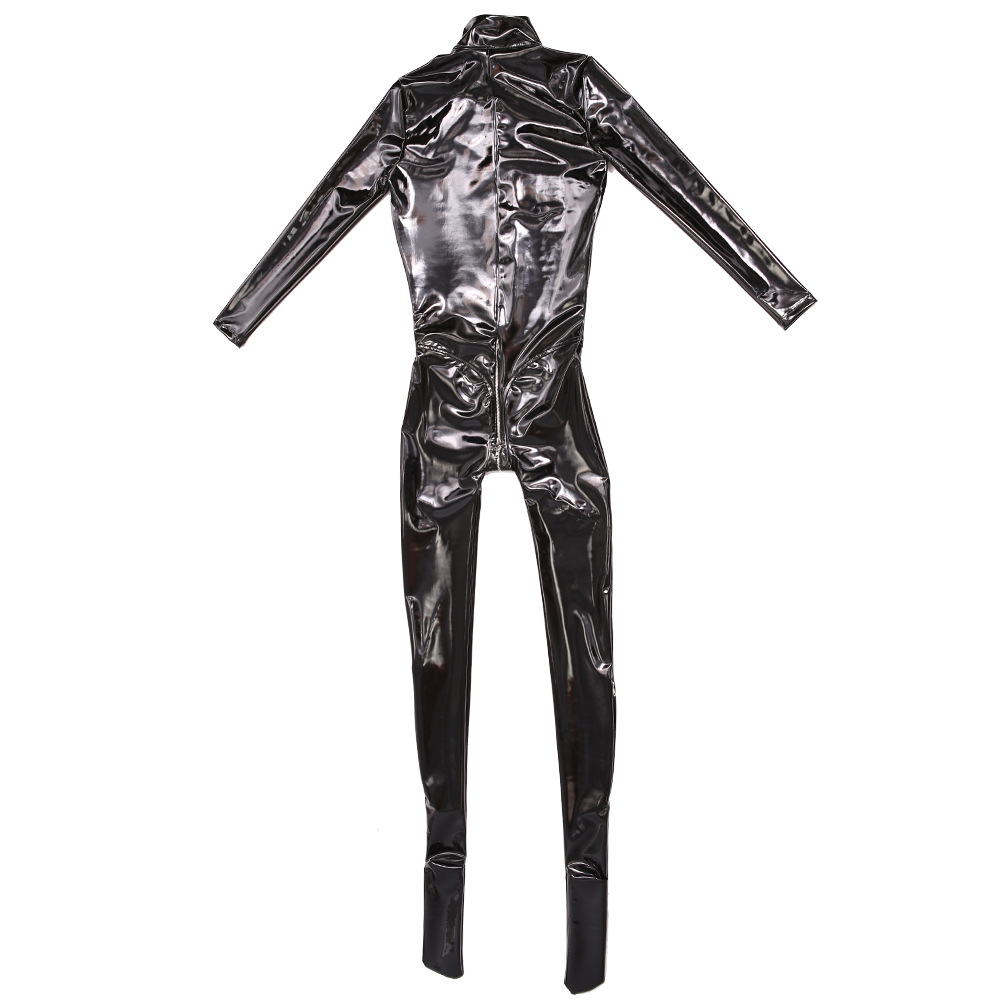Sewing Latex - Sexy Vrouwen Pvc Glanzende Volledige Bodysuit