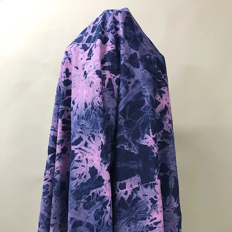 Sewing Batik Fabric - 50X170CM Gewassen Tie-Dyed Denim Stof Naaien