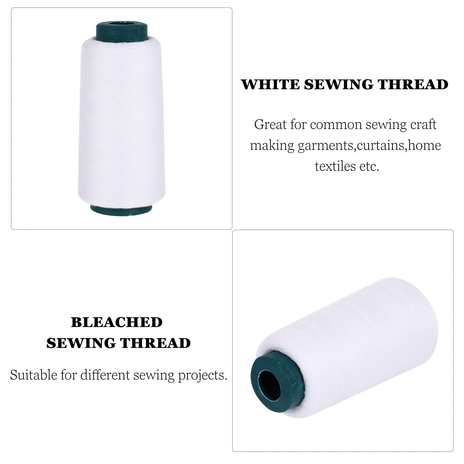 3000 yards gebleekte witte pol - Sewing Thread In Textile recensie en prijs