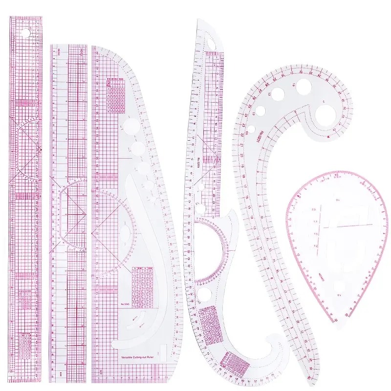 6 STKS Franse Curve Liniaal Za - Sewing Gauge Ruler recensie en prijs